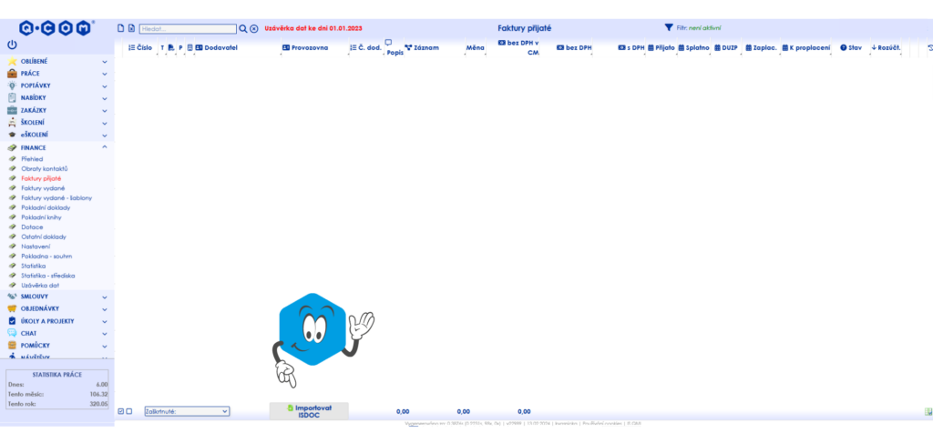 IS QML - faktura přijatá v ISDOC